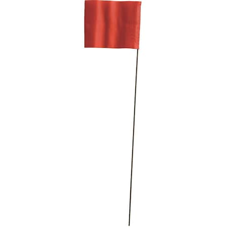 Blackburn Flag Marking Flag, Vinyl, 30 in L., 100 PK 230W STD RED